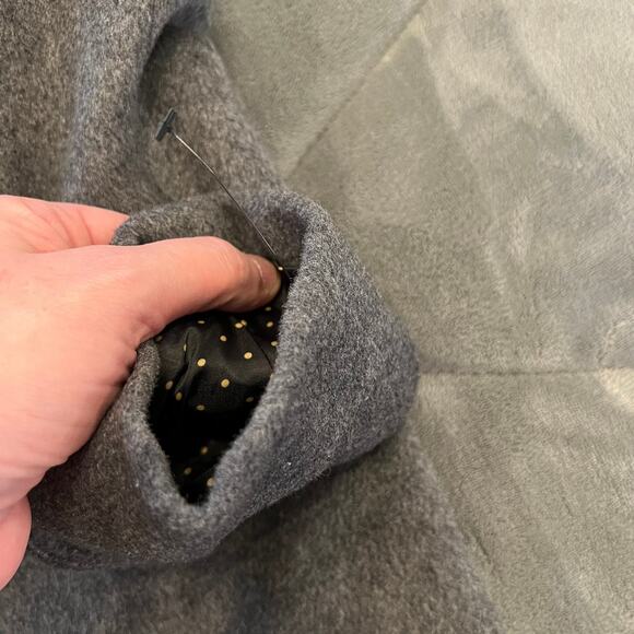 New without tags Sam Edelman Double Breasted Wool Blend Twill Coat Lapel - Picture 10 of 14